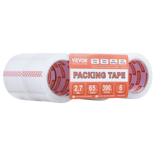 Clear Packing Tape 3 inches Core 6 Rolls 3 Inches x 65 Yards Packing