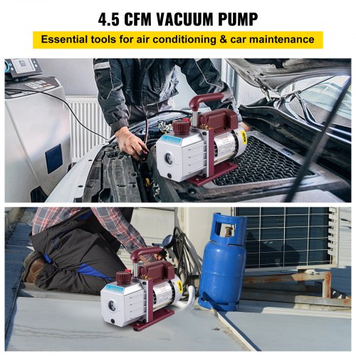 Vacuum Pump 45CFM Vacuum Pump HVAC SingleStage Rotary Vane Vacuum Pump