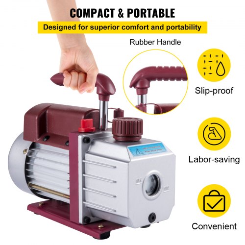 Vacuum Pump 45CFM Vacuum Pump HVAC SingleStage Rotary Vane Vacuum Pump