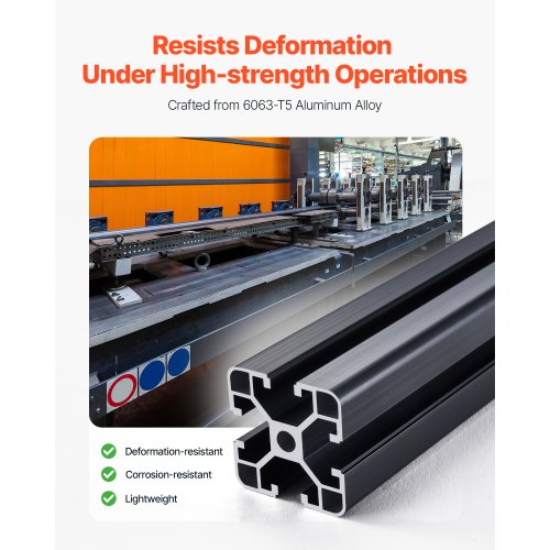 4PCS 23.6 in 600 mm T Slot 4040 Aluminum Extrusion Profile European