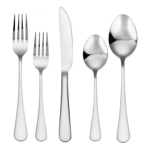 30Piece Silverware Set FoodGrade Stainless Steel Flatware Utensils