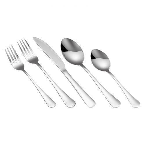 30Piece Silverware Set FoodGrade Stainless Steel Flatware Utensils