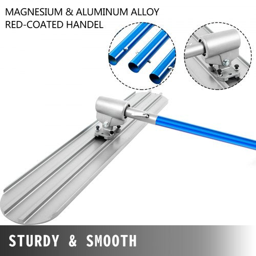 Bull Float Magnesium Concrete Float 48 x 8 Round End Concrete Float Tool