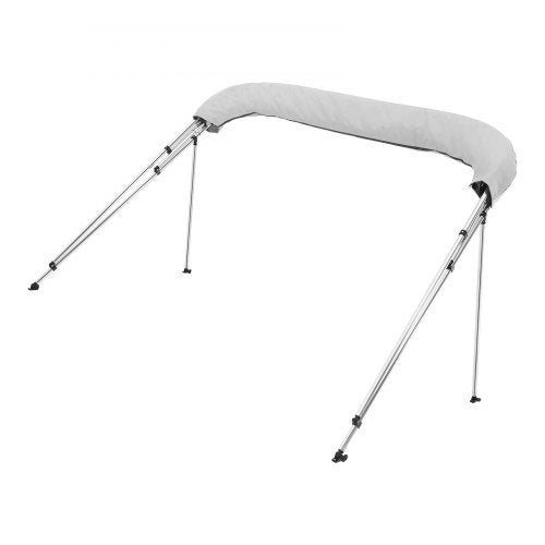 4 Bow Boat Bimini Tops 600D Polyester Canopy with Aluminum Alloy Frame