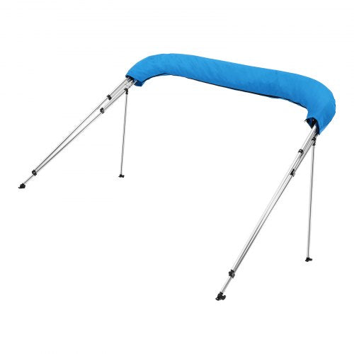 4 Bow Boat Bimini Tops 600D Polyester Canopy with Aluminum Alloy Frame