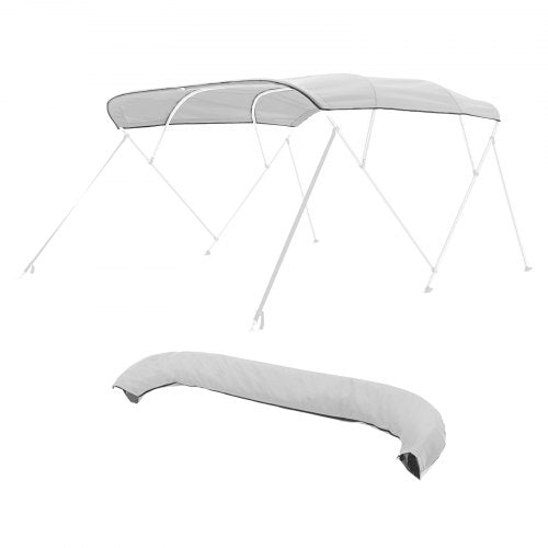 4 Bow Boat Bimini Tops 600D Polyester Canopy Waterproof Sun Protection