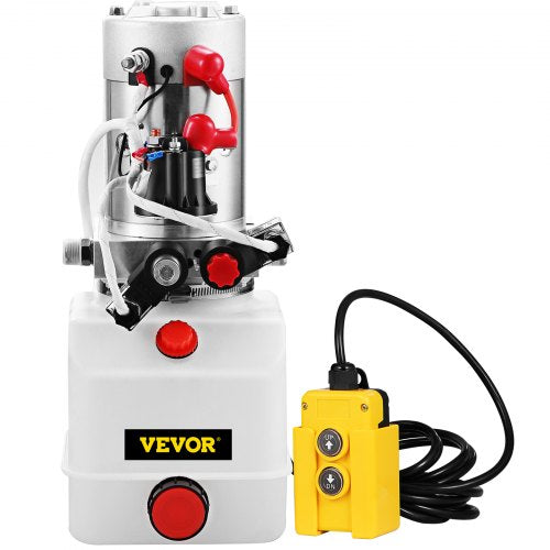 Hydraulic Pump Electric 4 Quart Double Acting Plastic Reservoir For Dump