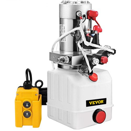 Hydraulic Pump Electric 4 Quart Double Acting Plastic Reservoir For Dump