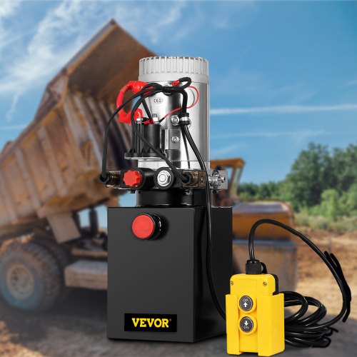 Hydraulic Pump Electric Hydraulic Pump 4 Quart Double Acting Metal Reservoir