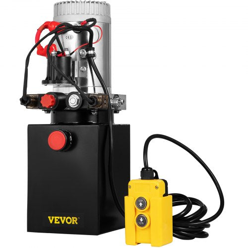Hydraulic Pump Electric Hydraulic Pump 4 Quart Double Acting Metal Reservoir
