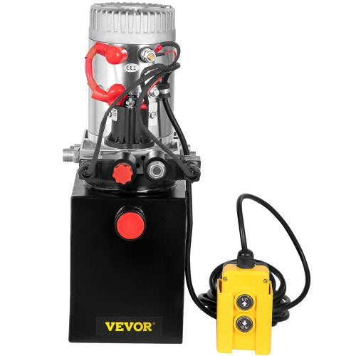 Hydraulic Pump Electric Hydraulic Pump 4 Quart Double Acting Metal Reservoir