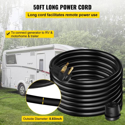 Welder Extension Cord 30 Amp 50 ft Extension Cord for Portable Welders