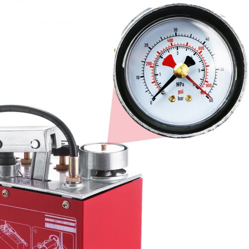 Hydraulic Pressure Test Pump 50 Bar 725 PSI 3 Gallon Tank 45ML 12 BSP