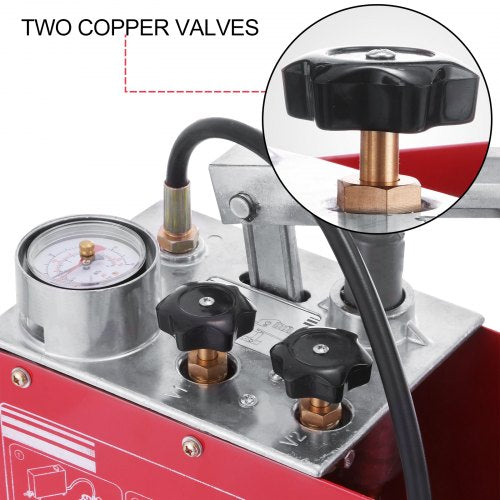 Hydraulic Pressure Test Pump 50 Bar 725 PSI 3 Gallon Tank 45ML 12 BSP