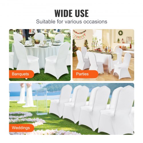 Stretch Spandex Folding Chair Covers Universal Fitted Arched Front Cover