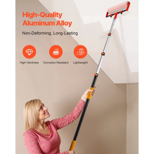 Telescopic Extension Pole 3.8 - 12 FT MultiPurpose Extendable Pole Sturdy