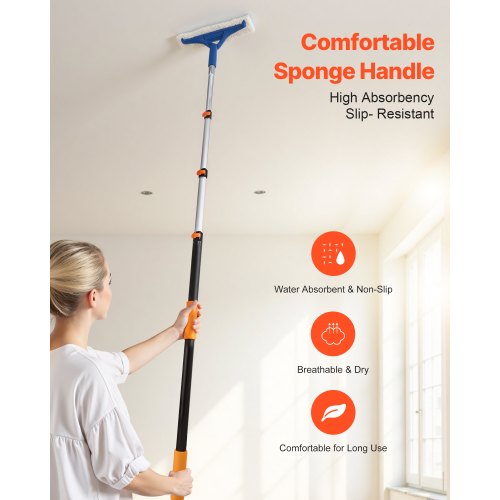 Telescopic Extension Pole 3.8 - 12 FT MultiPurpose Extendable Pole Sturdy