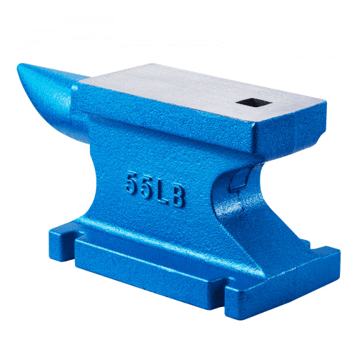 Single Horn Anvil 55Lbs Cast Iron Anvil Blacksmith Withstands Heavy