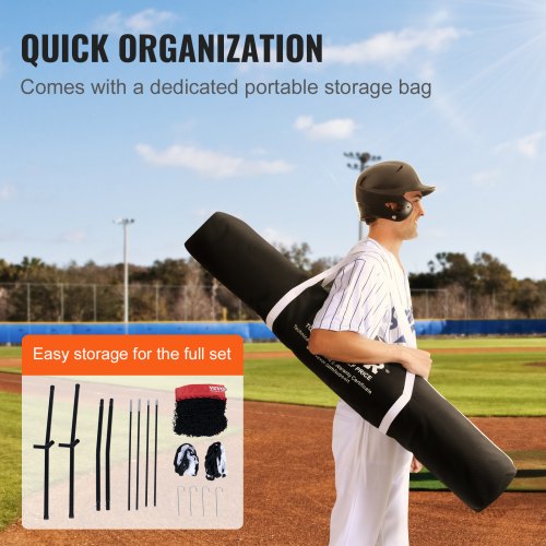 5x5 ft Baseball Softball Practice Net Portable Baseball Training Net