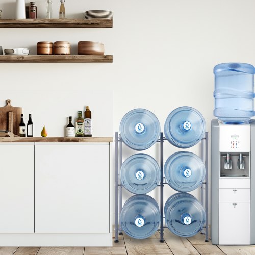3 Tiers Water Jug Holder 5 Gallon Water Bottle Holder Double Row Water