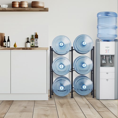 3 Tiers Water Jug Holder 5 Gallon Water Bottle Holder Double Row Water