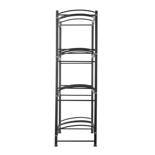 4 Tiers Water Jug Holder Double Row Water Bottle Rack for 8 Bottles Black – 8 W