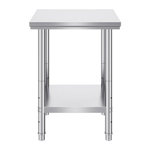 Stainless Steel Prep Table 24 x 24 x 31 Inch 700 lbs Load Capacity Heavy