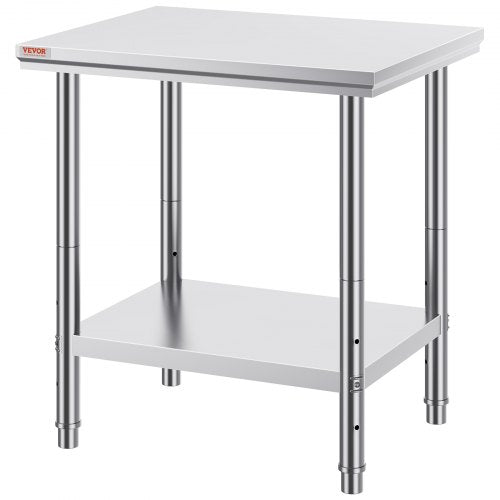 Stainless Steel Prep Table 24 x 30 x 31 Inch 700 lbs Load Capacity Heavy