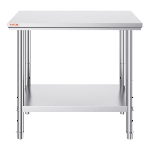 Stainless Steel Prep Table 900x600x800 mm 700 lbs Load Capacity Heavy