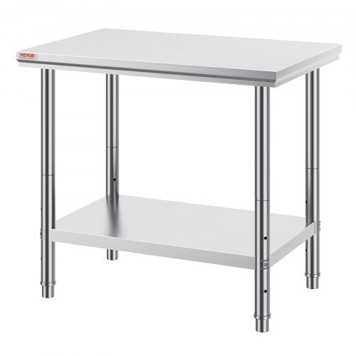 Stainless Steel Prep Table 900x600x800 mm 700 lbs Load Capacity Heavy
