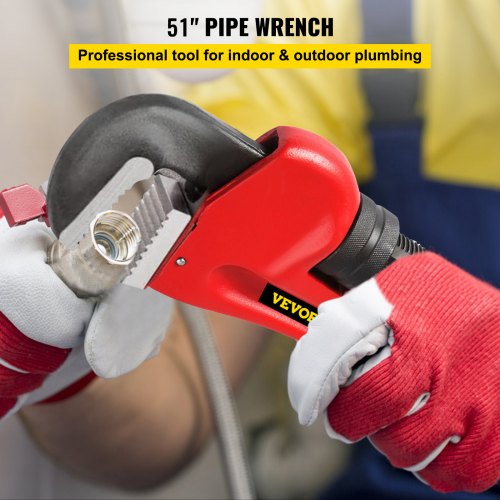 51 Cast Iron Handle HeavyDuty Hook Jaw Straight Pipe Wrench – 200 MM