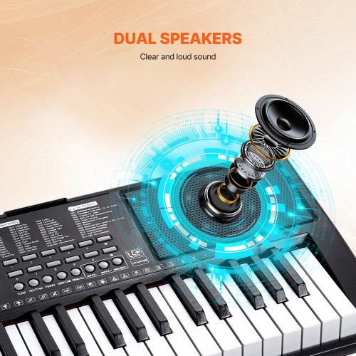 61 Key Digital Keyboard Piano Lighted Keys Electric Portable Piano