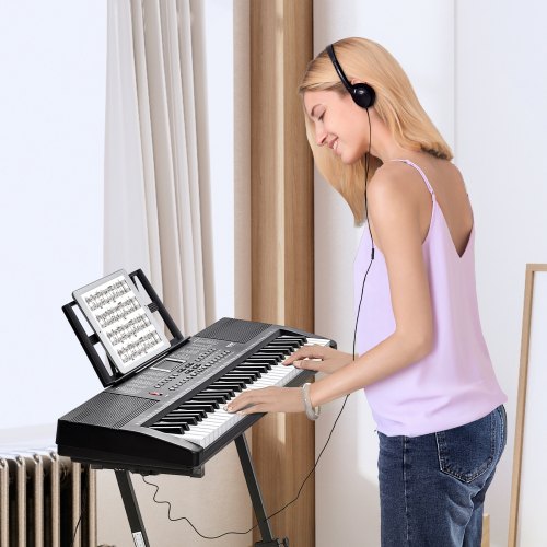 61 Key Digital Keyboard Piano 200 Tones 200 Rhythms Electric Portable