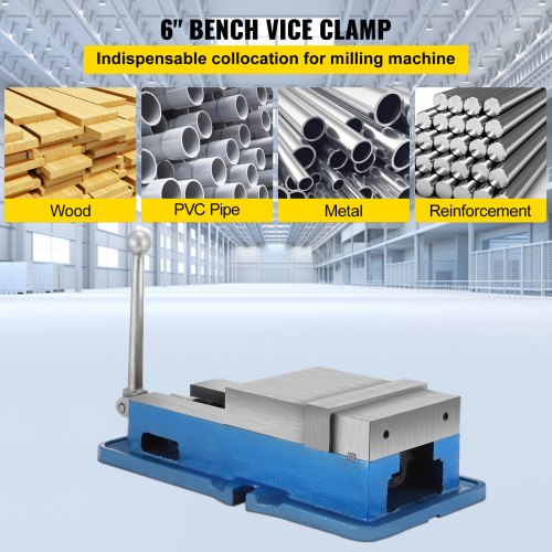 6 ACCU Lock Vise for Precision Milling Vice with 6 Inch Jaw for Drill