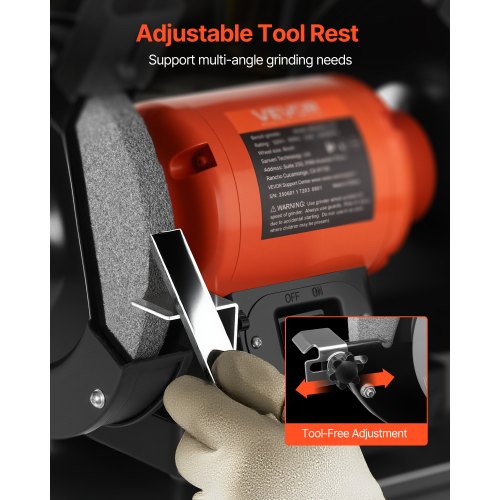 Bench Grinder 6inch Single Speed Bench Grinder 3450RPM HighSpeed Table