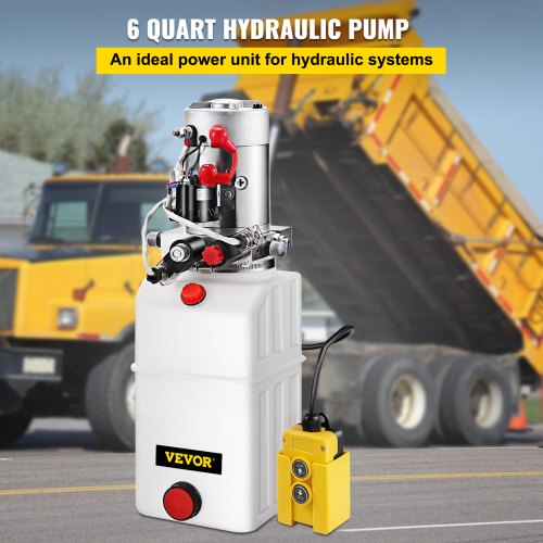 Hydraulic Power Unit 6 Quart Hydraulic Pump Double Acting DC12V Hydraulic