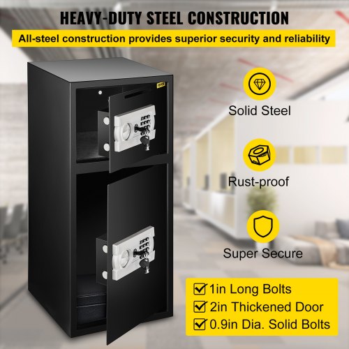 Large Double Door Security Safe Box 26 Cubic Feet Steel Safe Box Strong Box