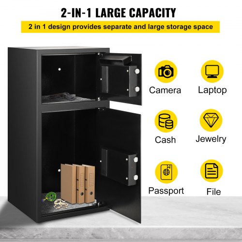 Large Double Door Security Safe Box 26 Cubic Feet Steel Safe Box Strong Box