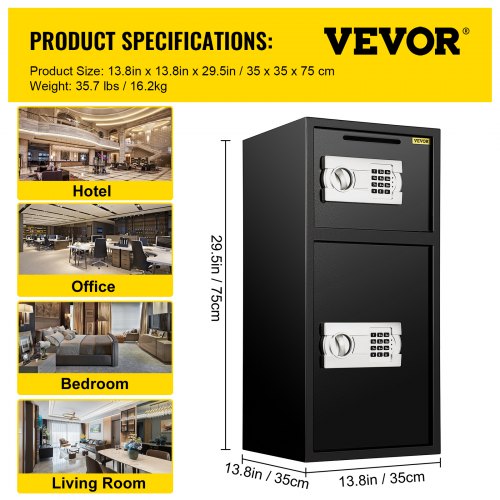 Large Double Door Security Safe Box 26 Cubic Feet Steel Safe Box Strong Box