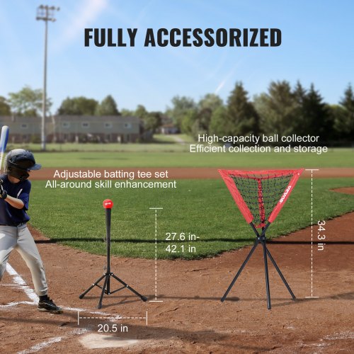 7x7 ft Baseball Softball Practice Net Portable Baseball Training Net