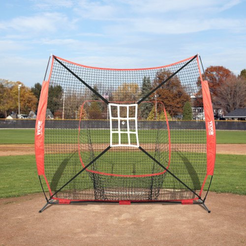 7x7 ft Baseball Softball Practice Net Portable Baseball Training Net