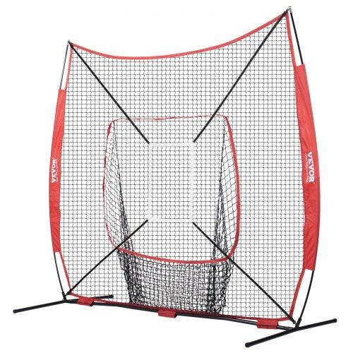 7x7 ft Baseball Softball Practice Net Portable Baseball Training Net