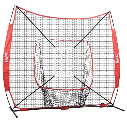 7x7 ft Baseball Softball Practice Net Portable Baseball Training Net