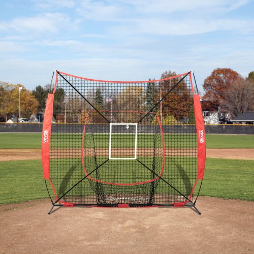 7x7 ft Baseball Softball Practice Net Portable Baseball Training Net
