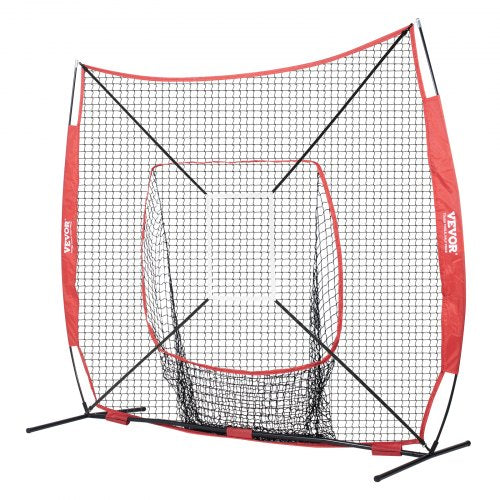 7x7 ft Baseball Softball Practice Net Portable Baseball Training Net