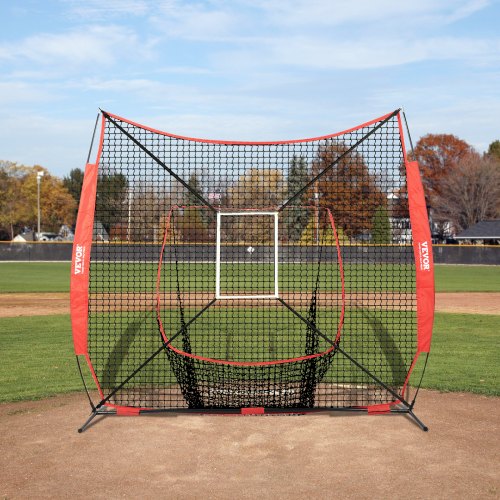 7x7 ft Baseball Softball Practice Net Portable Baseball Training Net