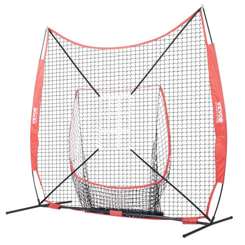 7x7 ft Baseball Softball Practice Net Portable Baseball Training Net