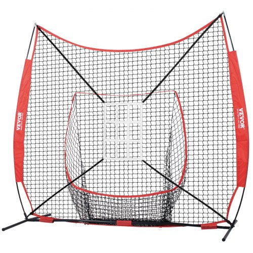 7x7 ft Baseball Softball Practice Net Portable Baseball Training Net