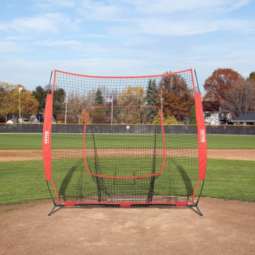 7x7 ft Baseball Softball Practice Net Portable Baseball Training Net