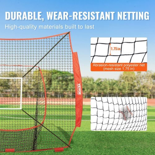 7x7 ft Baseball Softball Practice Net Portable Baseball Training Net